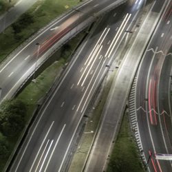 Fragmento de la Fotografía Peaje al futuro ext de la serie Circulación de Máximo Ruiz – fotografía de autor